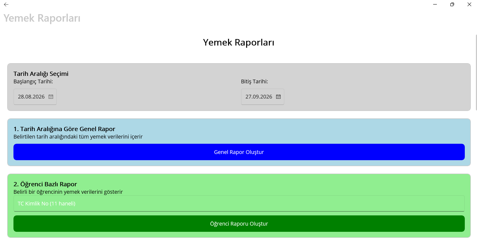 PansiyonYoklama sunum ekranı